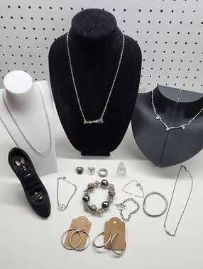 Silver-tone Mixed Bundle of Jewelry